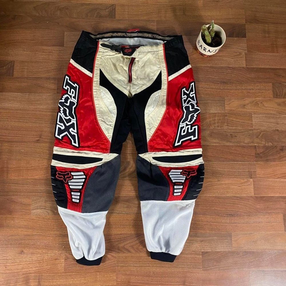 Vintage VTG 90’s Y2K Fox Racing Honda Moto Racing Pants